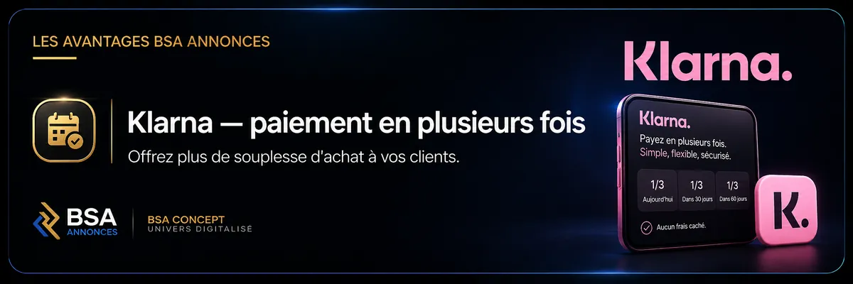 Klarna — paiement en plusieurs fois
